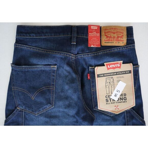 Levi's A11360004 Men's Sz 29x30 Blue The Workwear Utility Fit Denim Jeans - Picture 4 of 8